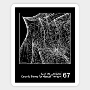 Sun Ra - Cosmic Tones / Minimal Style Graphic Artwork Design Magnet